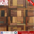 Custom style product mixed Solid wood tile wall and floor mosaic tile